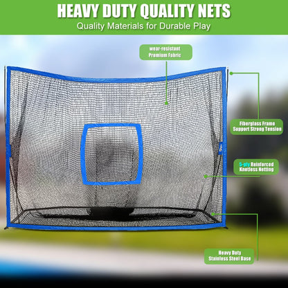 Yunic Golf Practice Net - Surface Wall (10ft x 7ft) - Angler's Pro Tackle & Outdoors