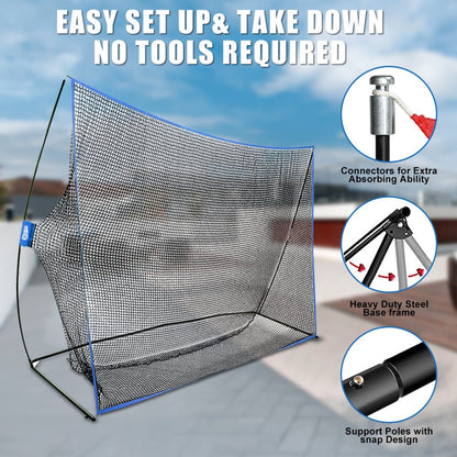 Yunic Golf Practice Net - Surface Wall (10ft x 7ft) - Angler's Pro Tackle & Outdoors