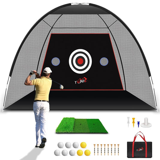 Yunic Golf Practice Net - Tent Style (10ft x 7ft) - Angler's Pro Tackle & Outdoors