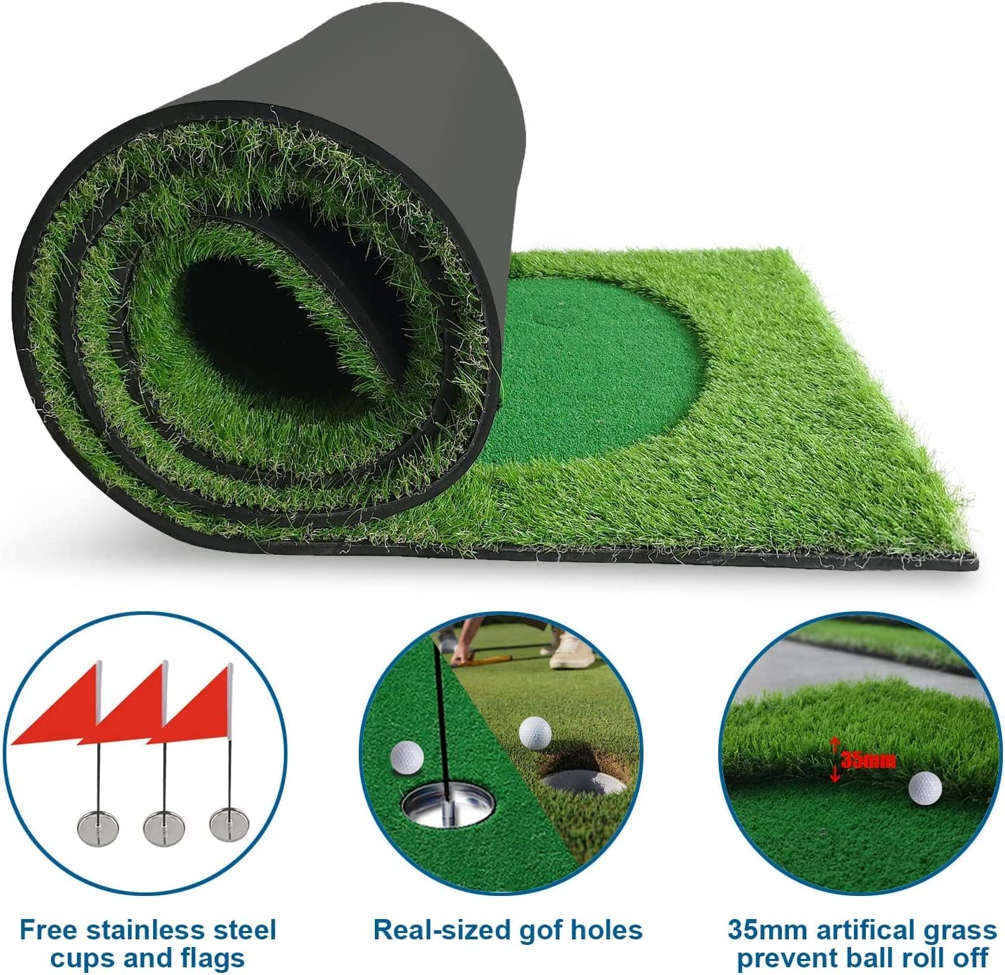 Yunic Golf Putting Green (5ft x 10ft) - Angler's Pro Tackle & Outdoors