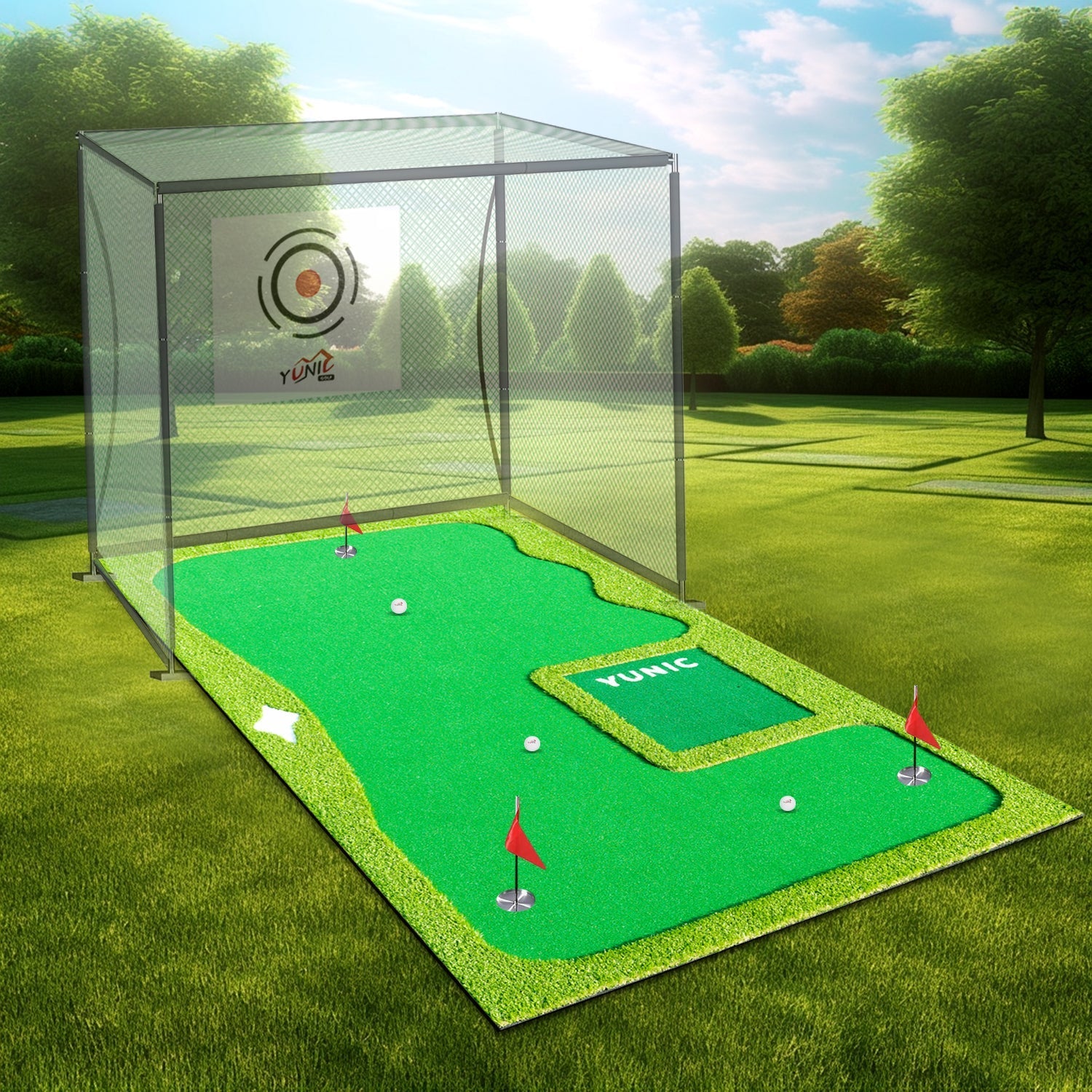 Yunic Golf Putting Green (8ft x 16ft, Style B) - Angler's Pro Tackle & Outdoors