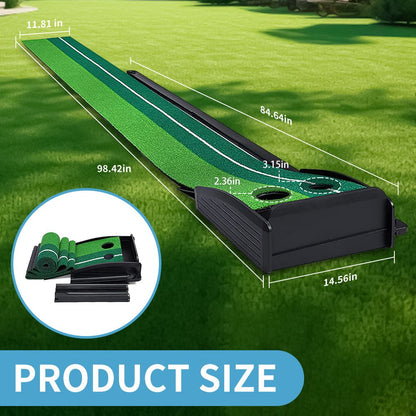 Yunic Golf Putting Mat Portable (8FT/10FT) - Angler's Pro Tackle & Outdoors