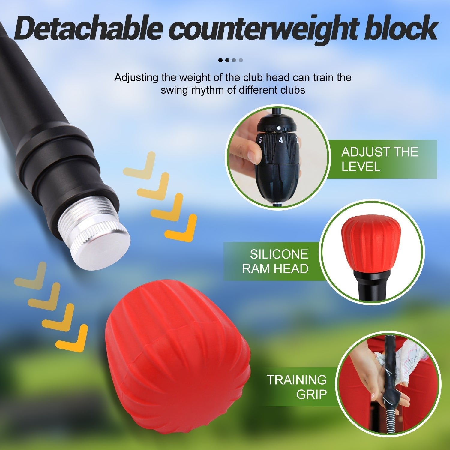 Yunic Golf Swing Trainer (Adjustable) - Angler's Pro Tackle & Outdoors