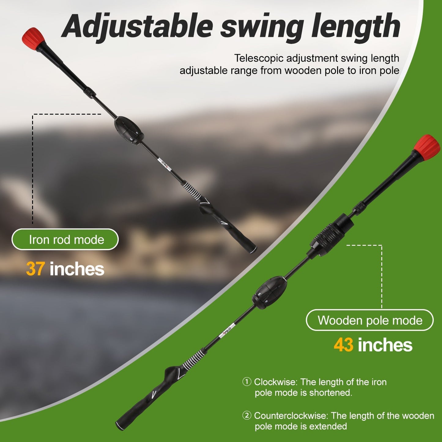 Yunic Golf Swing Trainer (Adjustable) - Angler's Pro Tackle & Outdoors