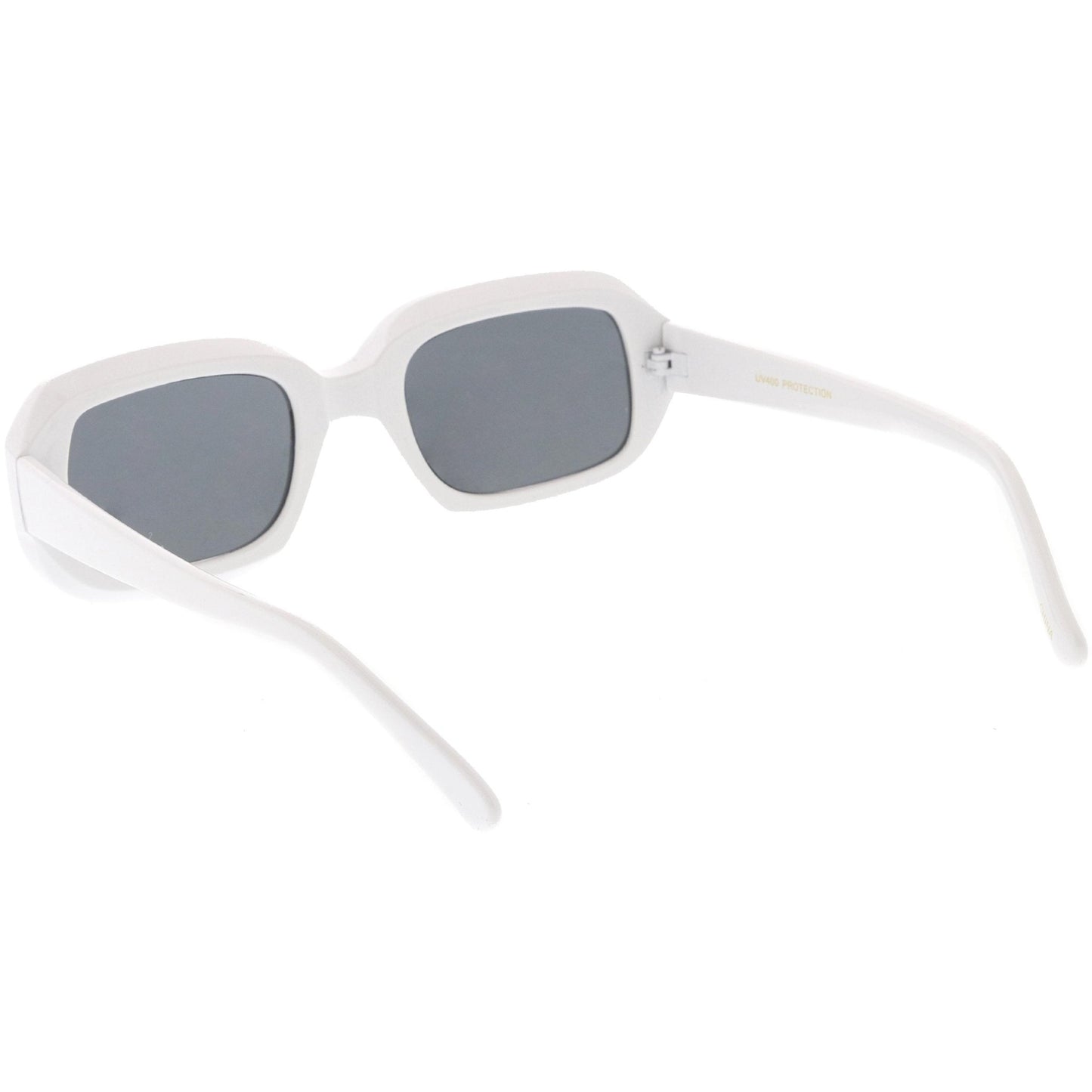 zeroUV - Artistic Retro Modern Deep Rectangle Block Flat Lens Sunglasses C673 - Angler's Pro Tackle & Outdoors