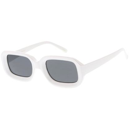 zeroUV - Artistic Retro Modern Deep Rectangle Block Flat Lens Sunglasses C673 - Angler's Pro Tackle & Outdoors