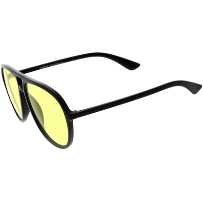 zeroUV - Classic 80s Inspired Color Tinted Lens Retro Aviator Sunglasses D015 - Angler's Pro Tackle & Outdoors