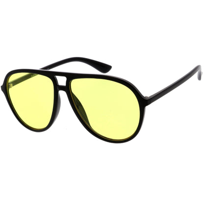 zeroUV - Classic 80s Inspired Color Tinted Lens Retro Aviator Sunglasses D015 - Angler's Pro Tackle & Outdoors