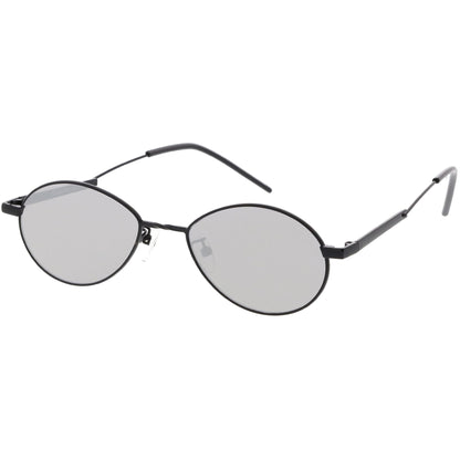 zeroUV - Classic Retro Unisex Metal Oval Dapper Sunglasses C741 - Angler's Pro Tackle & Outdoors