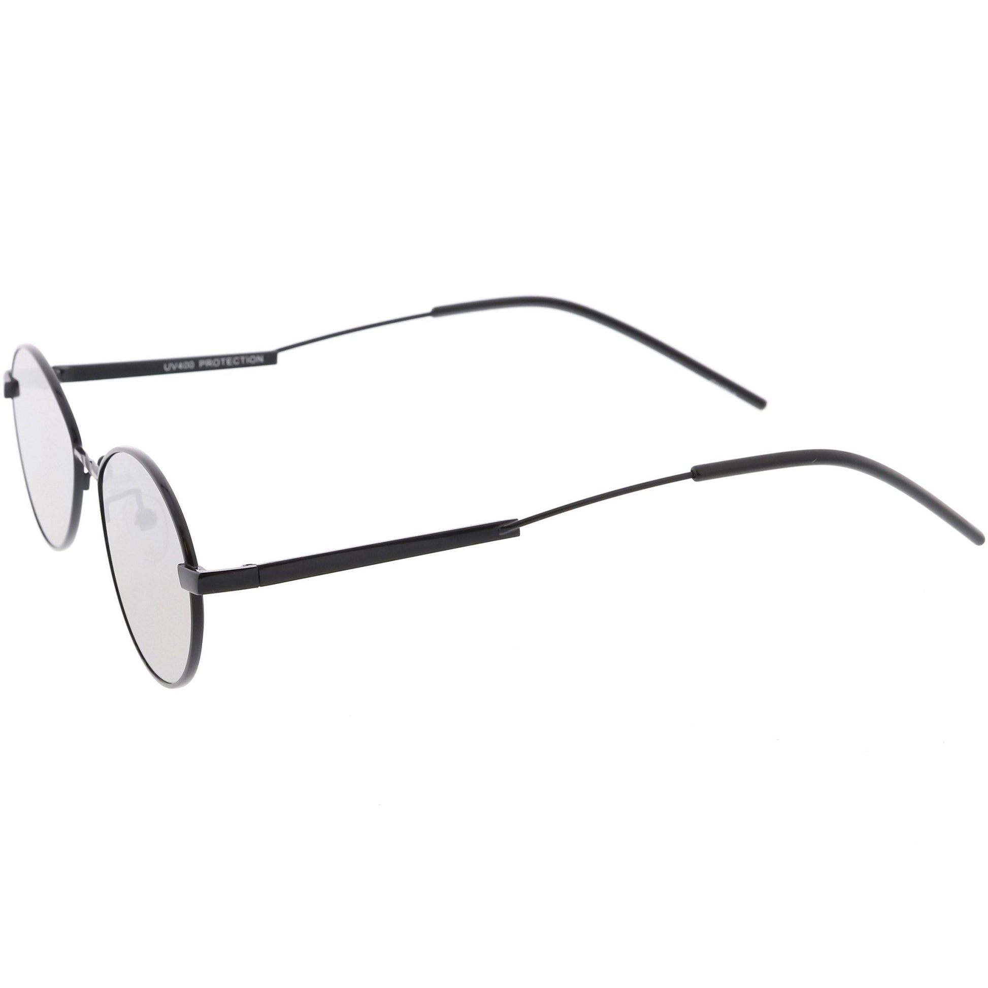 zeroUV - Classic Retro Unisex Metal Oval Dapper Sunglasses C741 - Angler's Pro Tackle & Outdoors