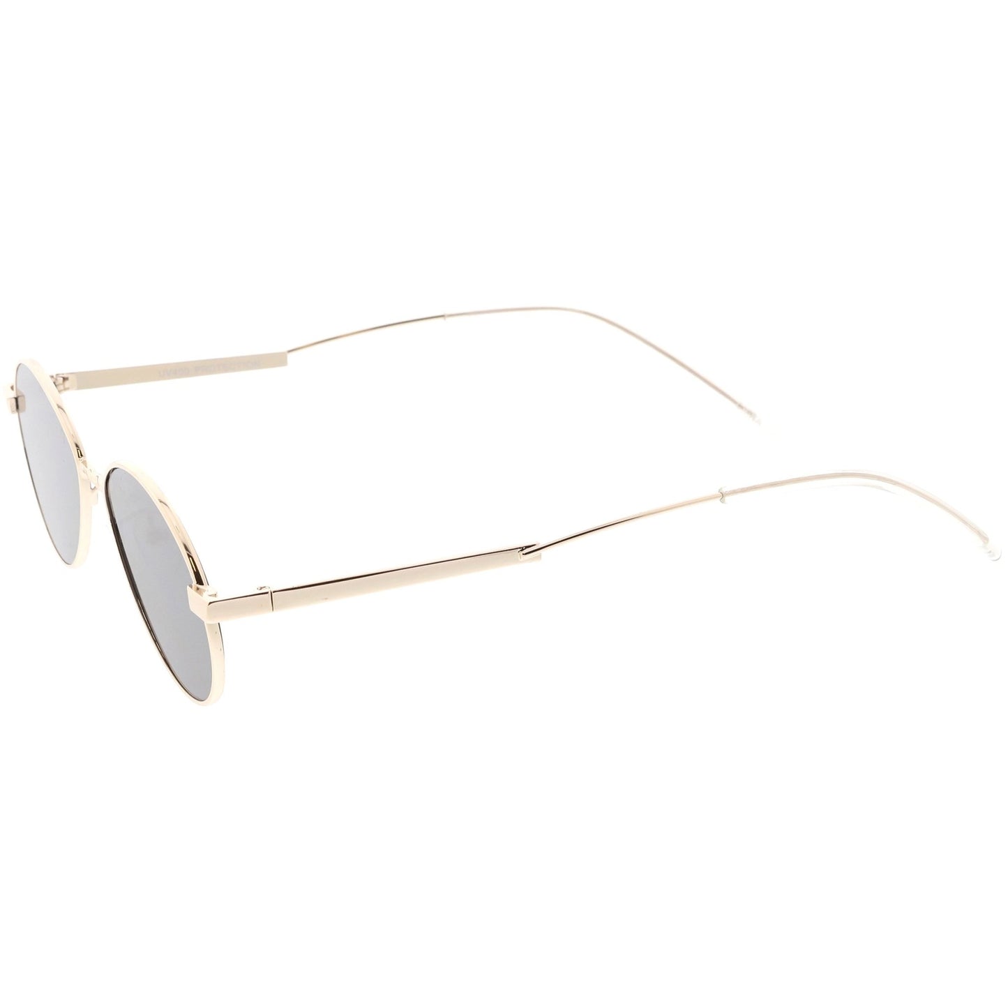 zeroUV - Classic Retro Unisex Metal Oval Dapper Sunglasses C741 - Angler's Pro Tackle & Outdoors