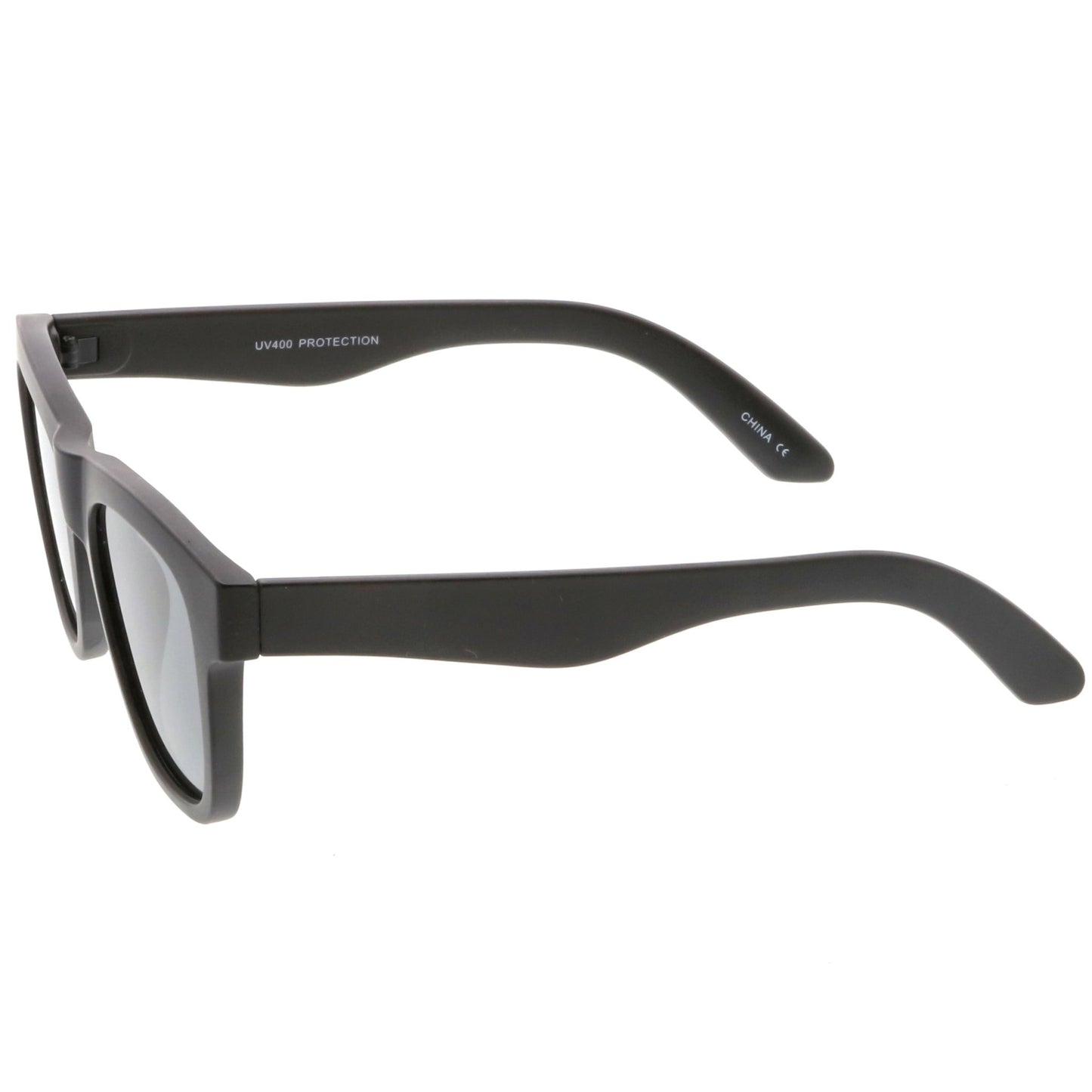 zeroUV - Classic Thick Arms Flat Lens Square Horn Rimmed Sunglasses C286 - Angler's Pro Tackle & Outdoors