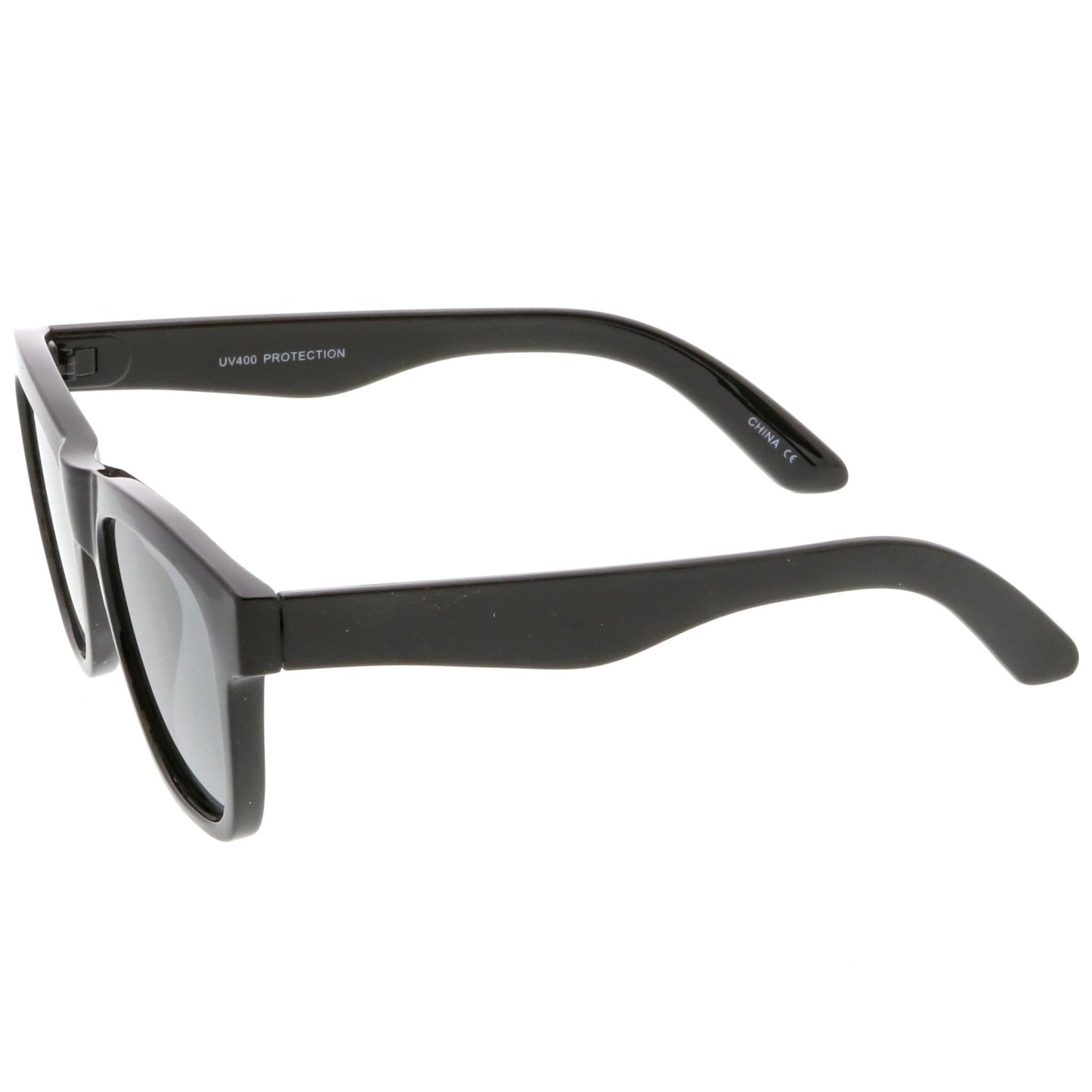 zeroUV - Classic Thick Arms Flat Lens Square Horn Rimmed Sunglasses C286 - Angler's Pro Tackle & Outdoors