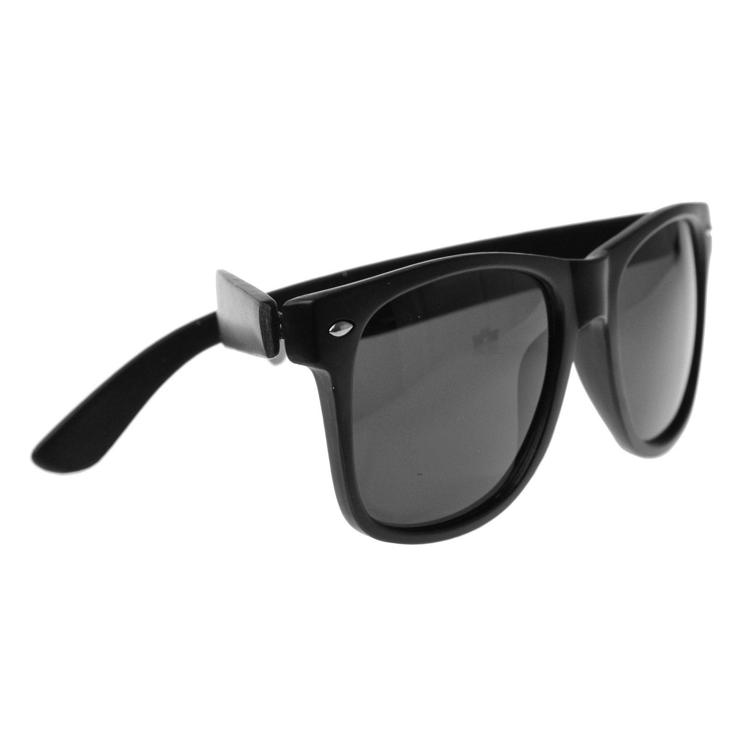 zeroUV - Hipster Street Wear Soft Rubber Matte Black Horned Rim Sunglasses 8350 - Angler's Pro Tackle & Outdoors