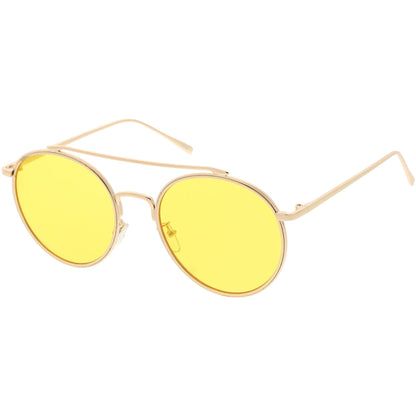 zeroUV - Modern Slim Round Color Tone Aviator Sunglasses A871 - Angler's Pro Tackle & Outdoors