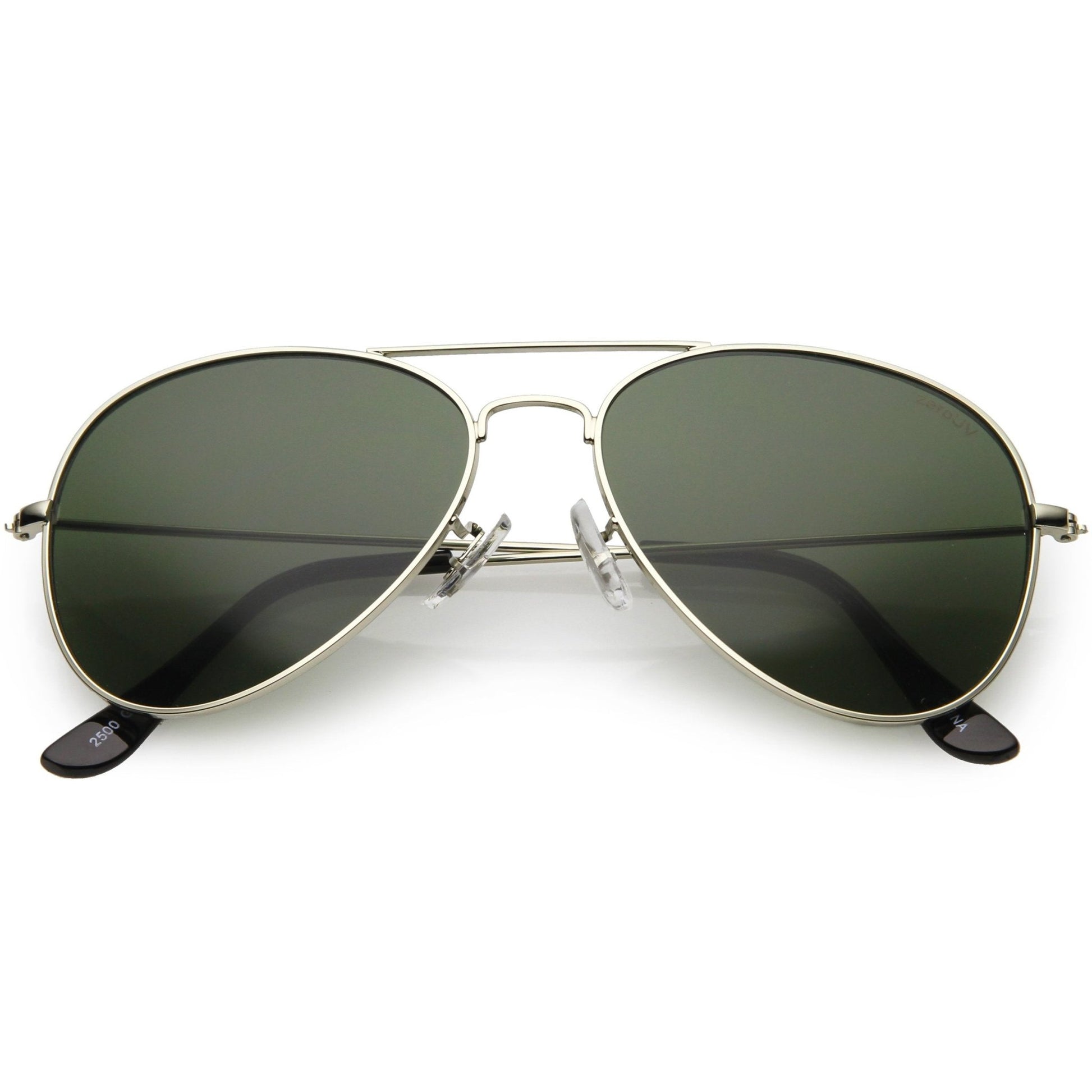 zeroUV - Original Classic Metal Military Aviator Sunglasses 1041 58mm - Angler's Pro Tackle & Outdoors