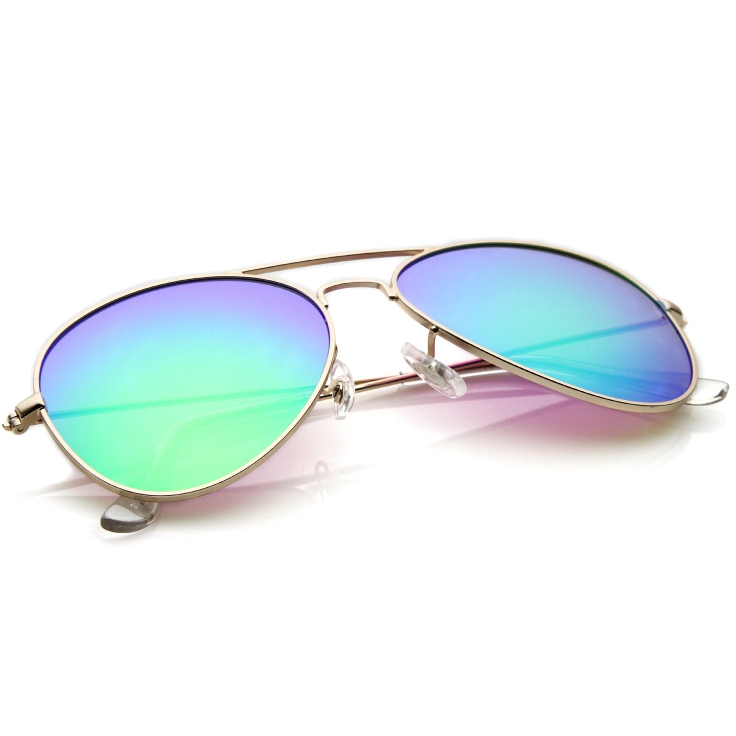 zeroUV - Premium Nickel Plated Frame Multi - Coated Mirror Lens Aviator Sunglasses A284 - Angler's Pro Tackle & Outdoors