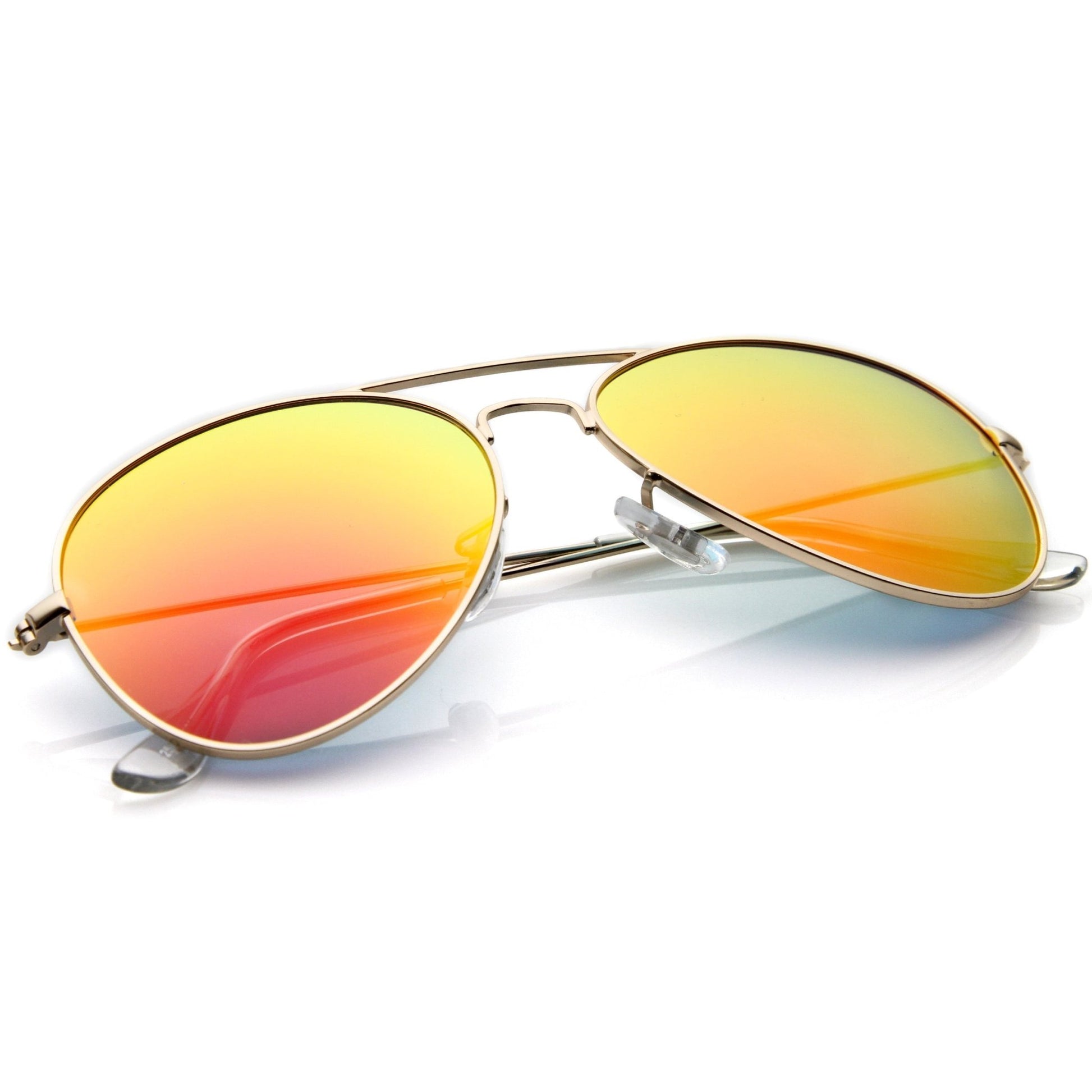 zeroUV - Premium Nickel Plated Frame Multi - Coated Mirror Lens Aviator Sunglasses A284 - Angler's Pro Tackle & Outdoors