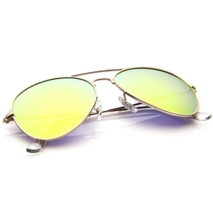 zeroUV - Premium Nickel Plated Frame Multi - Coated Mirror Lens Aviator Sunglasses A284 - Angler's Pro Tackle & Outdoors