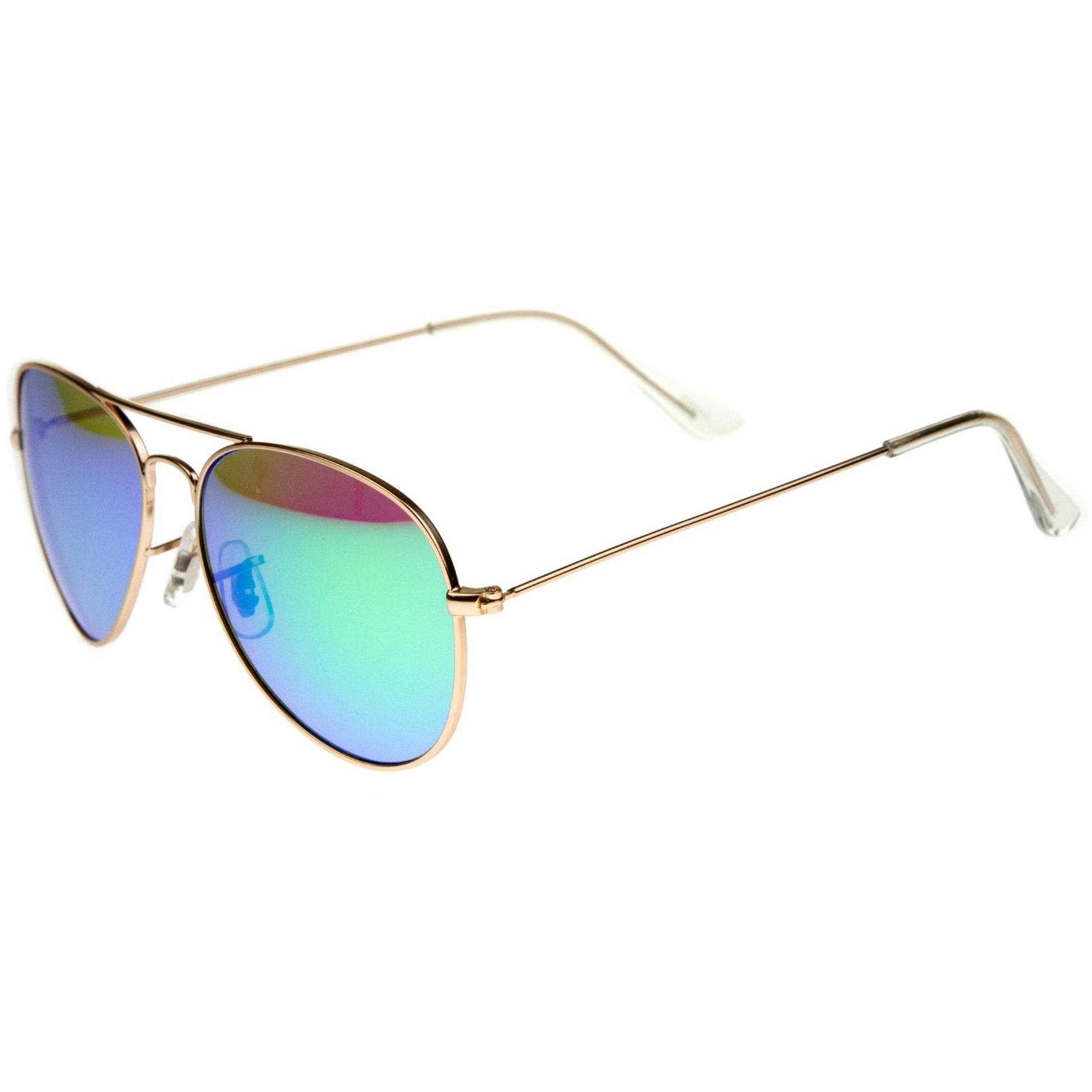 zeroUV - Premium Nickel Plated Frame Multi - Coated Mirror Lens Aviator Sunglasses A284 - Angler's Pro Tackle & Outdoors