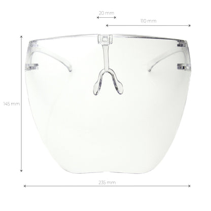 zeroUV Protective Face Shield Full Cover Visor Glasses/Sunglasses (Anti - Fog) D188 - Angler's Pro Tackle & Outdoors