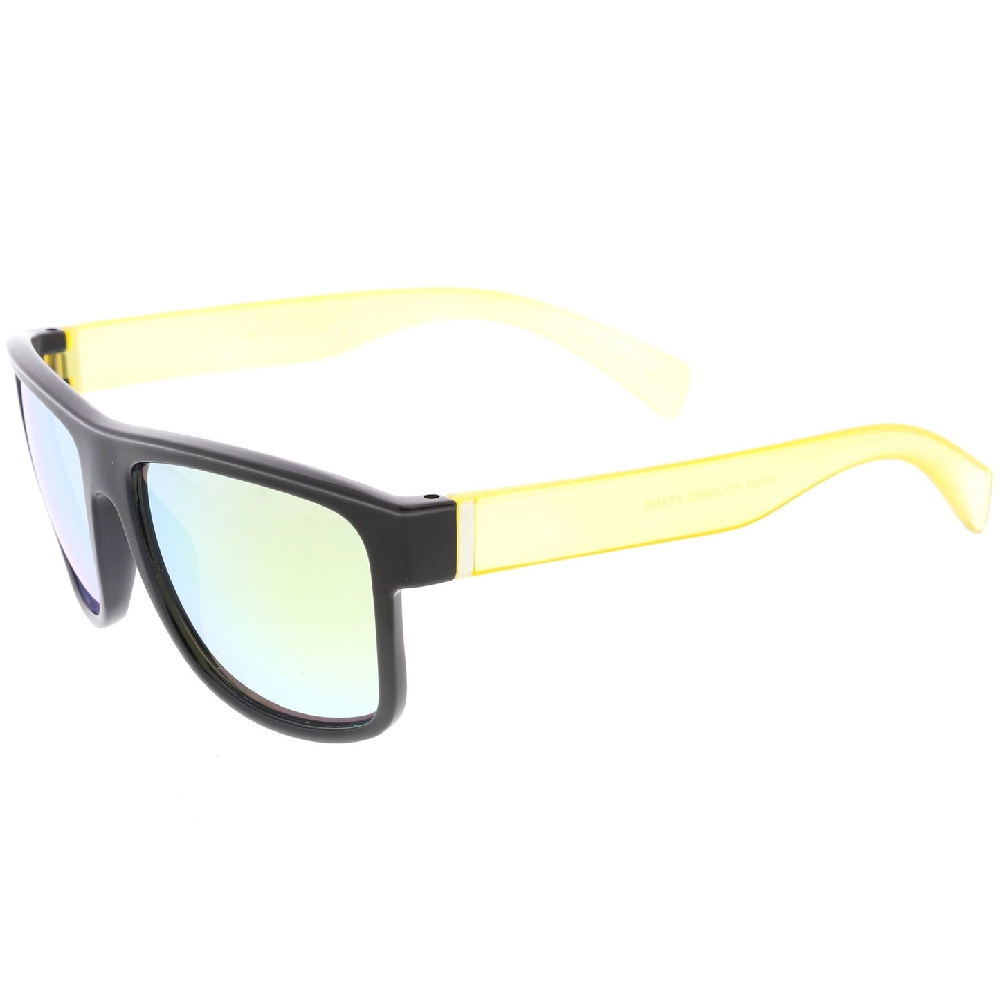 zeroUV - Radical Retro Skater Horned Rim Flash Mirrored Sunglasses C787 - Angler's Pro Tackle & Outdoors