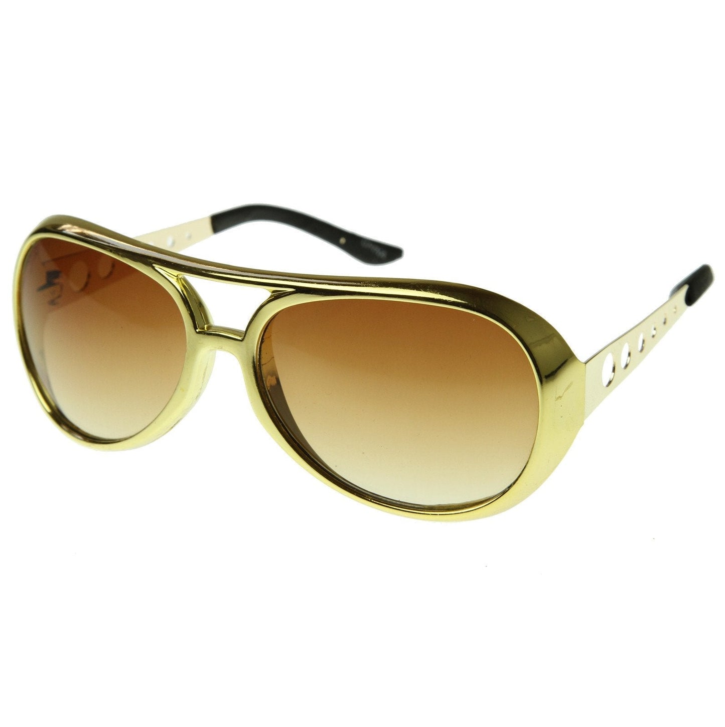 zeroUV - Retro Large Elvis King Of Rock and Roll Aviator Sunglasses 2203 - Angler's Pro Tackle & Outdoors