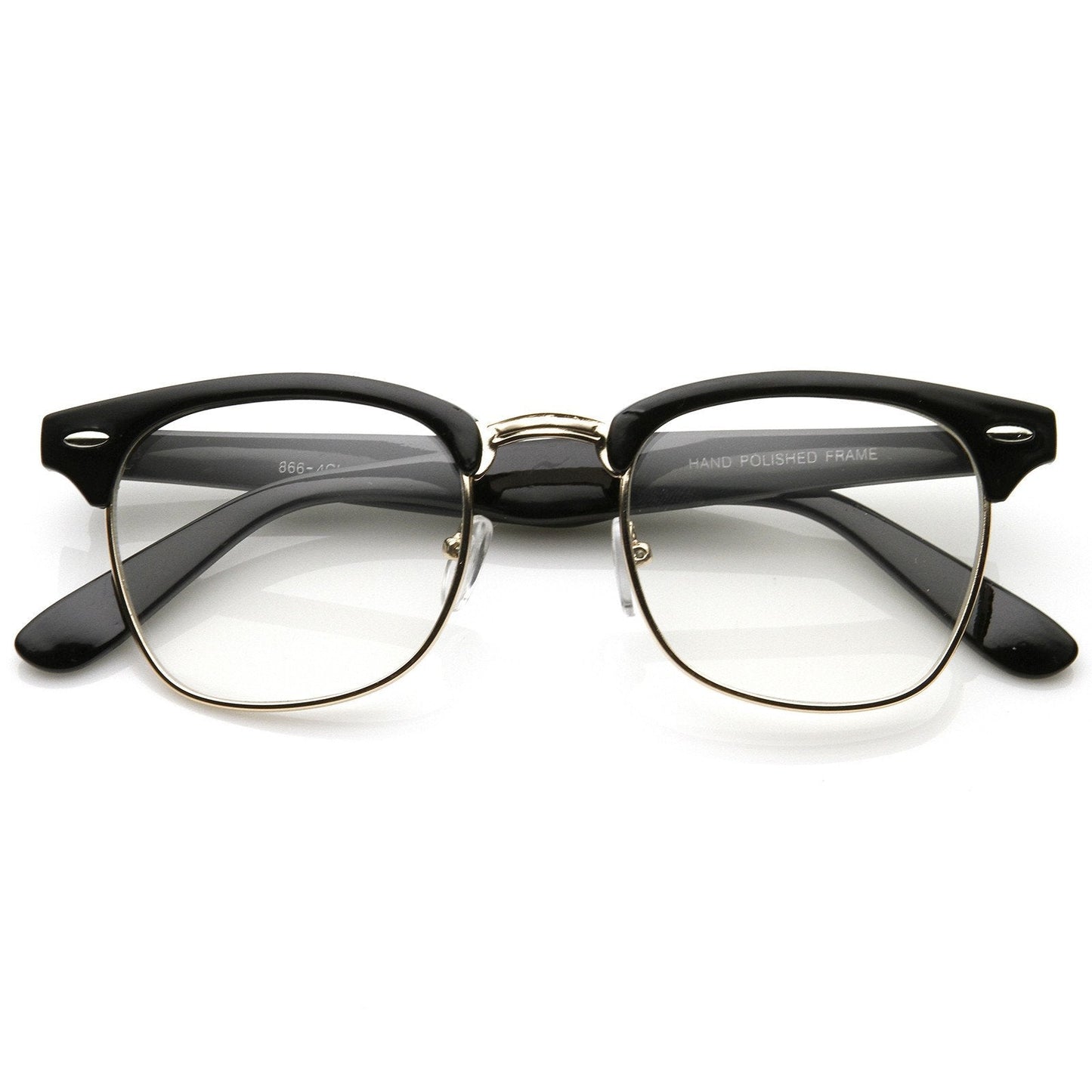 zeroUV Vintage Inspired Classic Horned Rim Half Frame Clear Lens Glasses 2933 - Angler's Pro Tackle & Outdoors