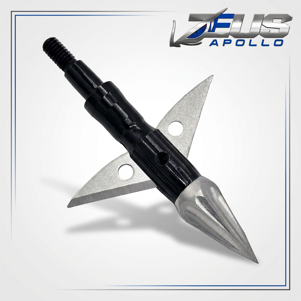 Killz ZEUS APOLLO BROADHEADS (4 PACK)-COMES WITH BOTH 100/125 GR TIPS