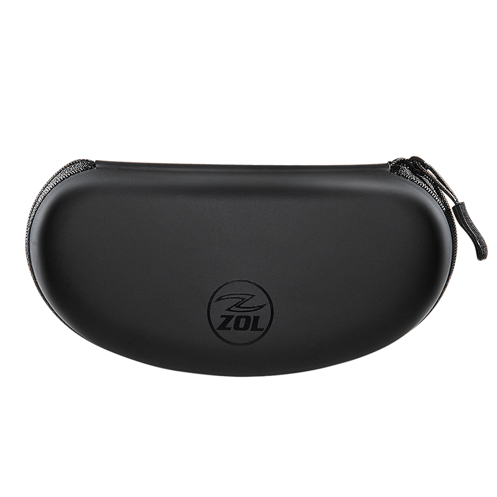 Zol Zipper Hard Shell Sunglasses Case and Eyeglasses Case