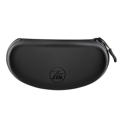 Zol Zipper Hard Shell Sunglasses Case and Eyeglasses Case