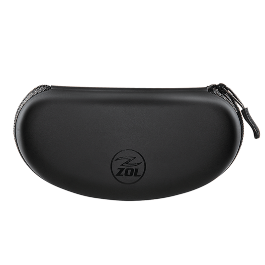 Zol Zipper Hard Shell Sunglasses Case and Eyeglasses Case